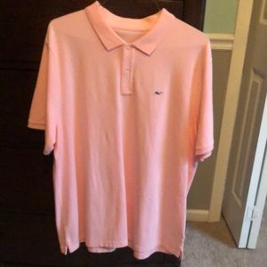 Men’s XL Vineyard Vines Polo in light pink color! Worn twice and like new!